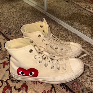 Comme des garcons high top converse